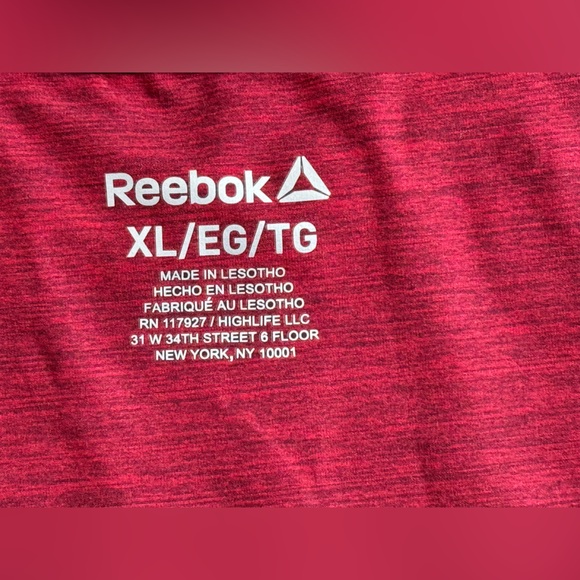 Reebok Activewear Long Sleeve Shirt, Men's Size XL, Color Crimson - Picture 8 of 11